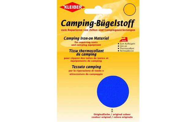 Kleiber Camping-Bügelstoff Aus Original-Zeltstoff Grau 3 Kleiber Camping-Bügelstoff Aus Original-Zeltstoff Grau