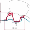 Fiamma Markisenadapter-Kit Mercedes Sprinter/VW Crafter High Roof - RHD -Zeltserien Laden 611735 4443079