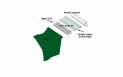 Outdoor Revolution Driveaway Universal Twin Befestigungskit 3 Meter -Zeltserien Laden 623039 4336283