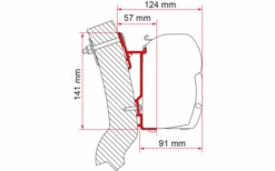 Fiamma Wingamm Oasi Markisenadapter Für Fiamma F45 230 Cm -Zeltserien Laden 644835 4521114