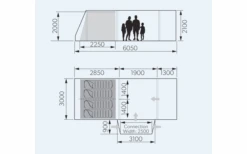 Dometic Rarotonga DA FTT 401 AIR LH Aufblasbares Driveaway Vorzelt 3 M Modell Links -Zeltserien Laden 707747 4801769