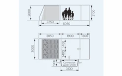 Dometic Rarotonga DA FTT 401 AIR LH Aufblasbares Driveaway Vorzelt 3 M Modell Links -Zeltserien Laden 707762 4801544