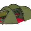 High Peak Falcon 4 LW Lightweight 4 Personen Tunnelzelt Aluminium Gestänge Olive/rot -Zeltserien Laden 733370 4904120
