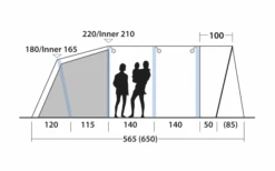 Outwell Avondale 6PA Tunnelzelt -Zeltserien Laden 748511 5008592
