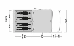 Outwell Greenwood 4 Tunnelzelt -Zeltserien Laden 748523 5009078