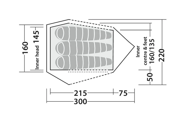 Robens Challenger 3XE Tunnelzelt Grün 6 Robens Challenger 3XE Tunnelzelt Grün – Bild 4