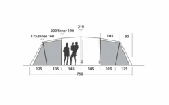 Easy Camp Huntsville Twin 800 Tunnelzelt Für 8 Personen -Zeltserien Laden 782501 5172614