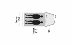 Outwell Earth 2 Doppelbeschichtetes Zelt -Zeltserien Laden 790733 5217227